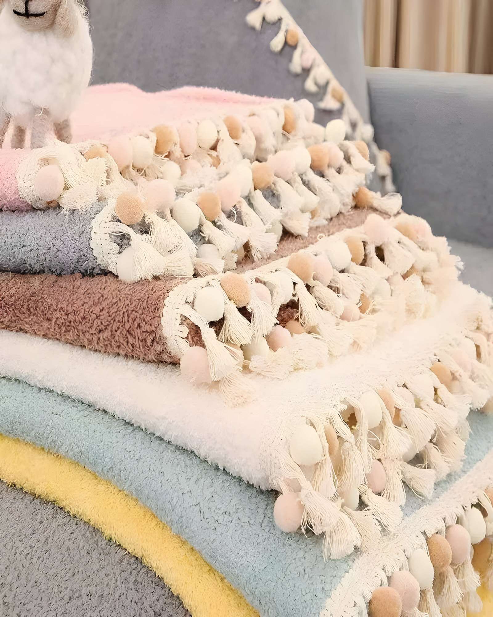 FUNDAS DE SILLON CON FLECOS 5 PIEZAS DE SILLON CON FLECOS GRIS - 4
