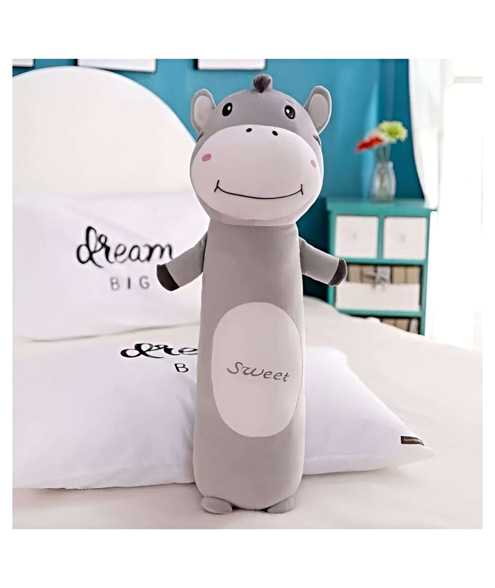 COJIN PELUCHE CABALLO GRIS - 3