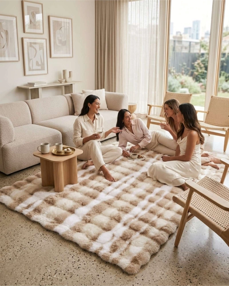 ALFOMBRA MULLIDA DE PELUCHE SINTE TICO 120X180CM - 4