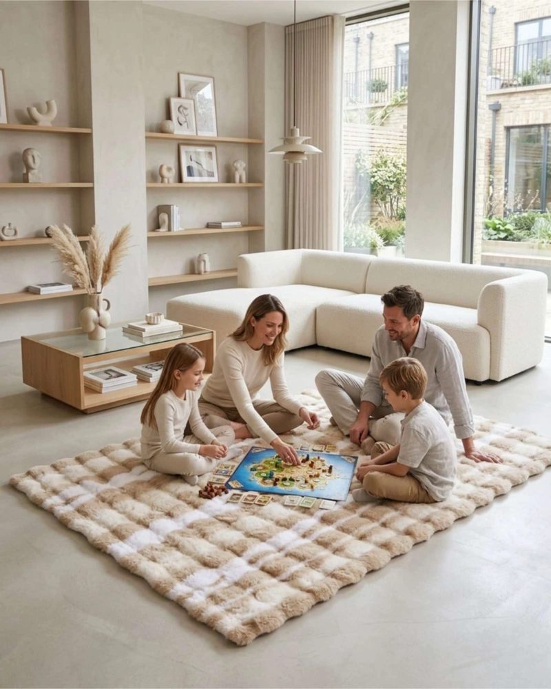 ALFOMBRA MULLIDA DE PELUCHE SINTE TICO 120X180CM - 5