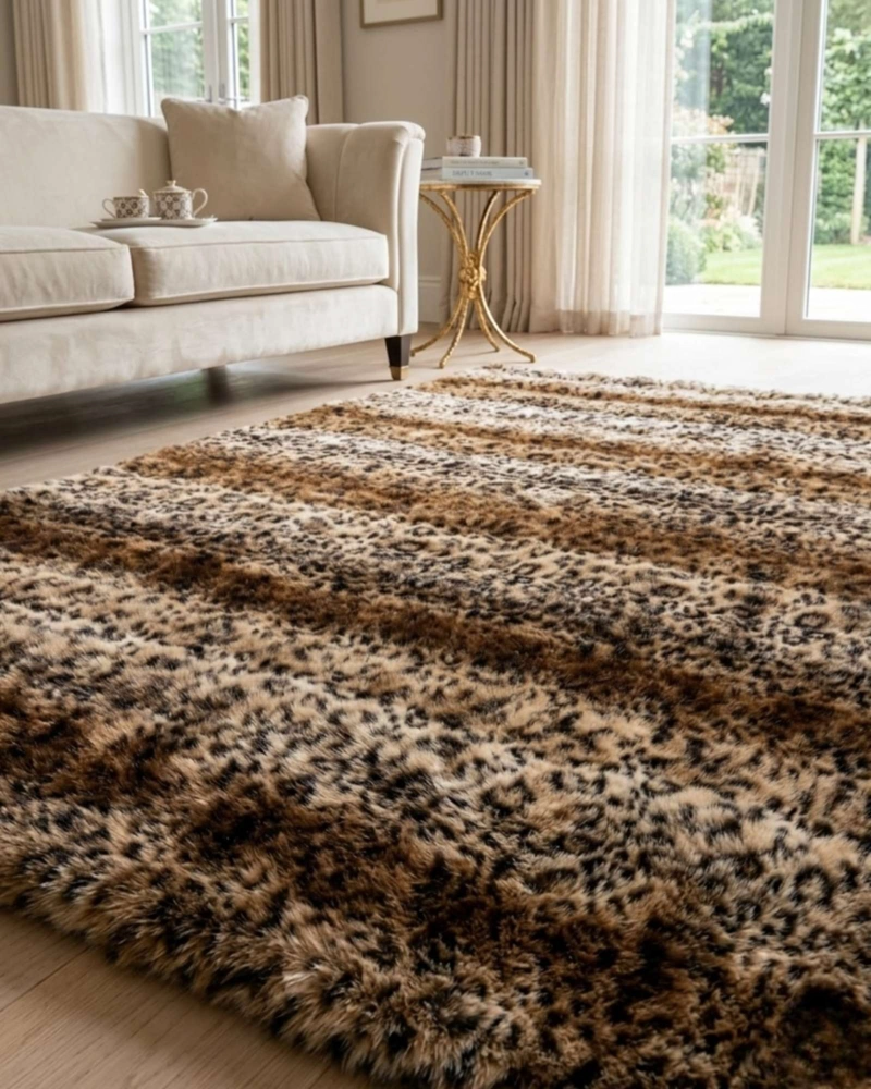 ALFOMBRA MULLIDA DE PELUCHE SINTE TICO 120X180CM - 1