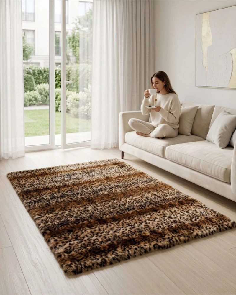 ALFOMBRA MULLIDA DE PELUCHE SINTE TICO 120X180CM - 2