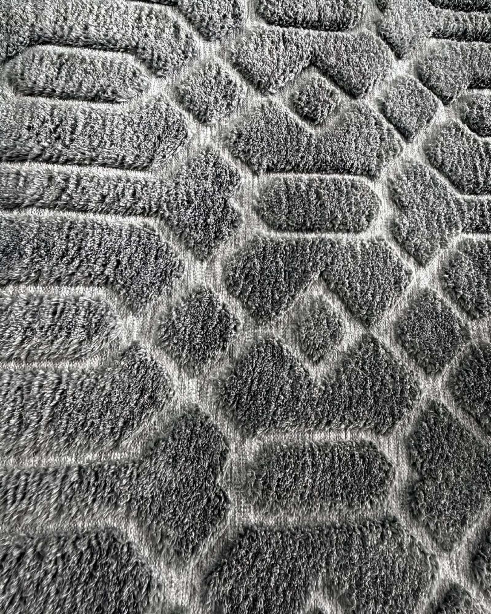 ALFOMBRA LIVING COMEDOR DISEÑO GEOMETRICO 160X200CM GRIS CLARO - 4