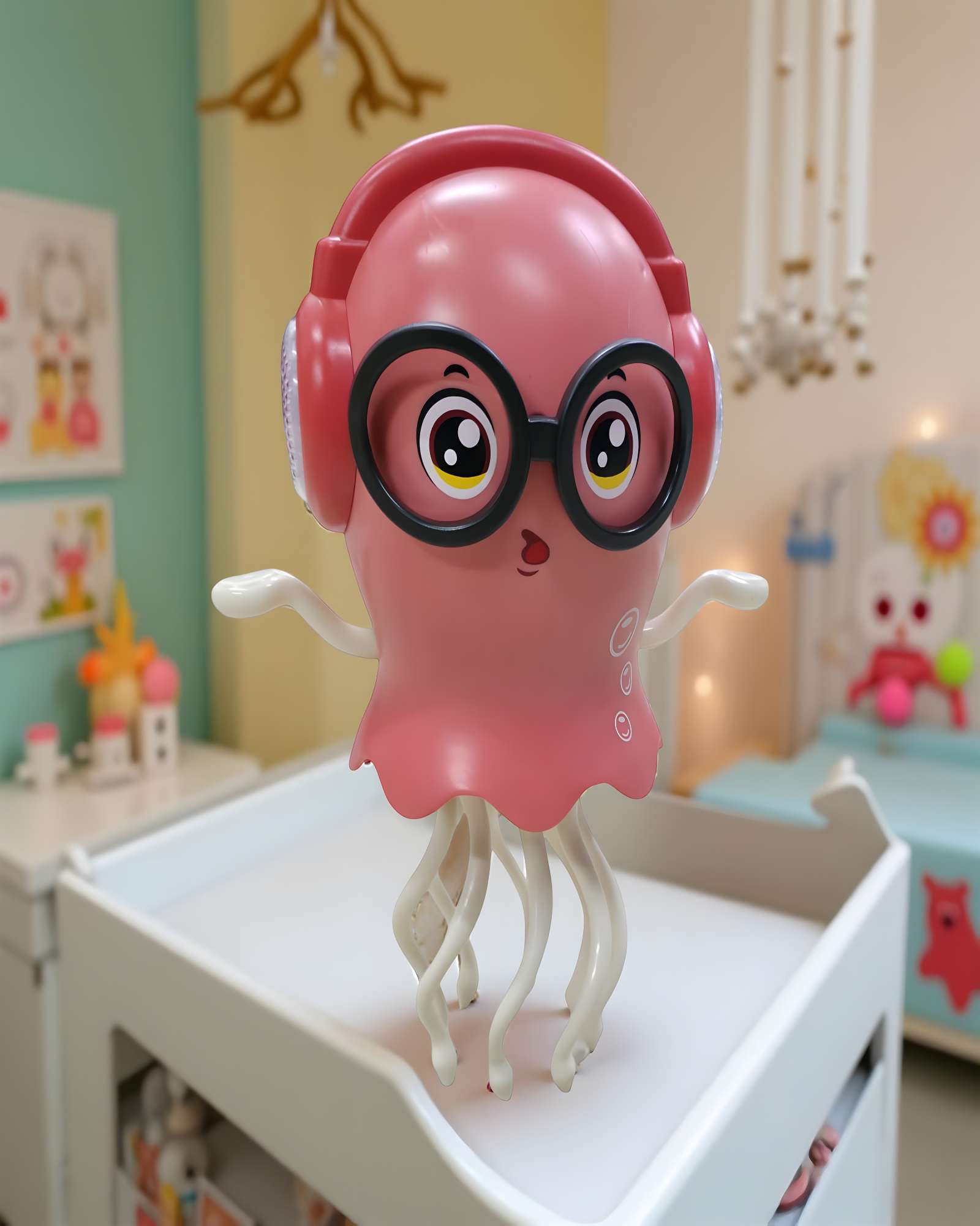 JUGUETE BEBE PULPO BAILARIN ROSA NIÑO NIÑA - 3