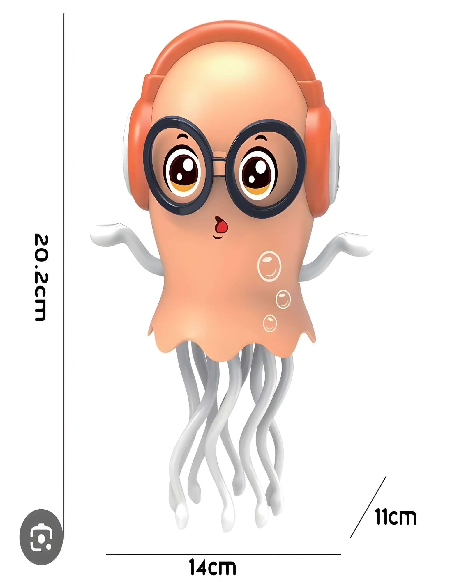 JUGUETE BEBE PULPO BAILARIN NARANJA NIÑO NIÑA - 2