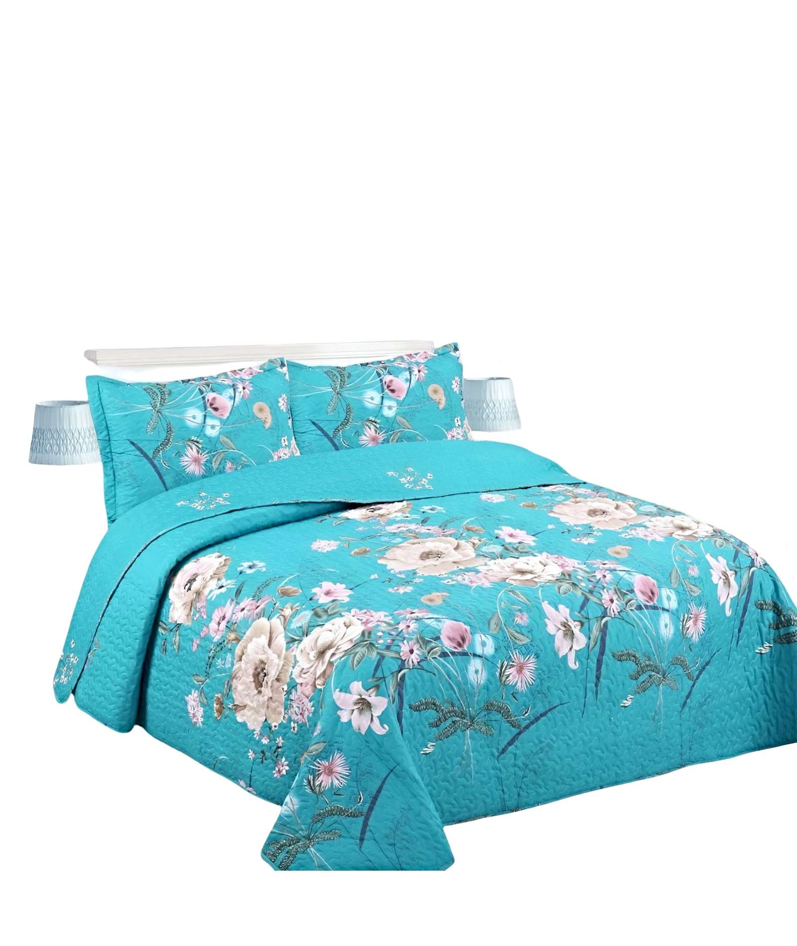 COBERTOR COLCHA QUILT VERANO 2 PLAZAS - 1