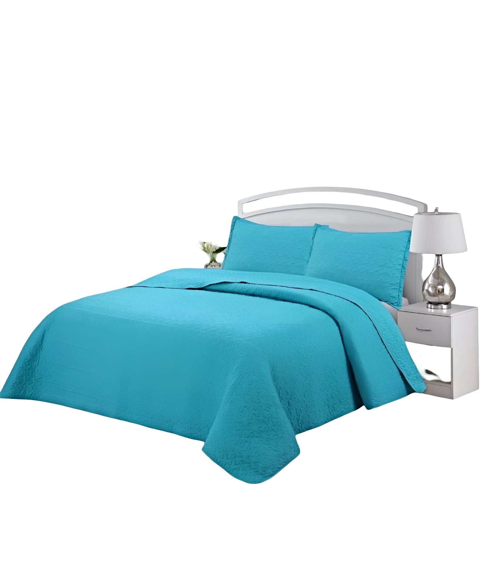 COBERTOR COLCHA QUILT VERANO PLAZA Y MEDIA - 1
