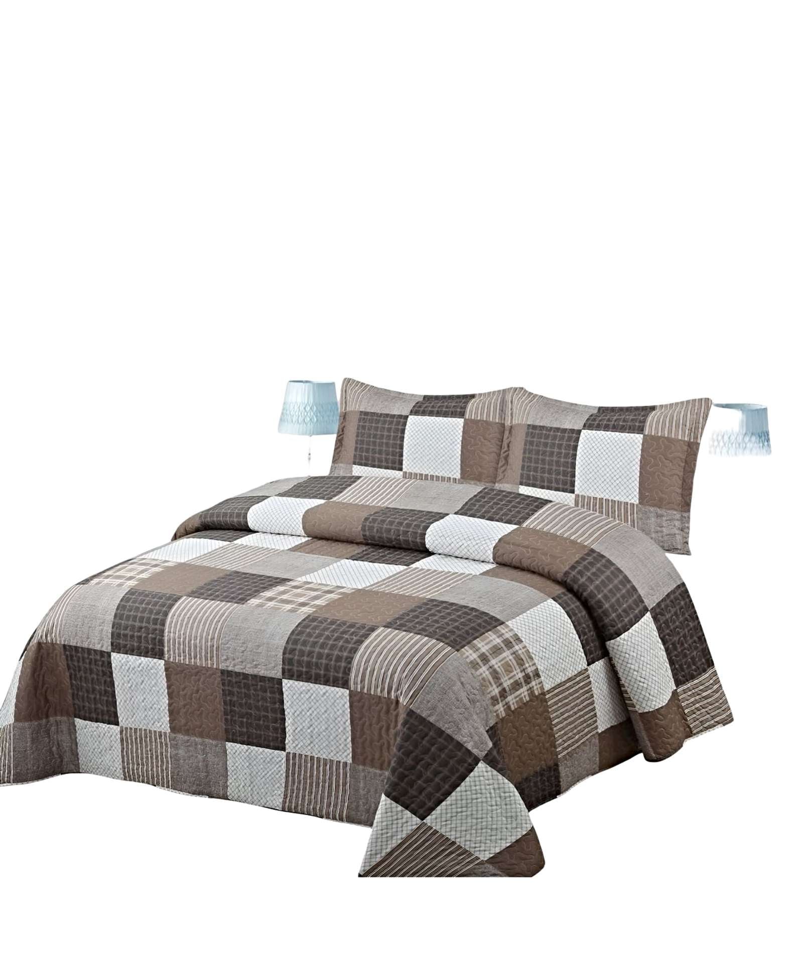 COBERTOR COLCHA QUILT VERANO 2 PLAZAS - 1