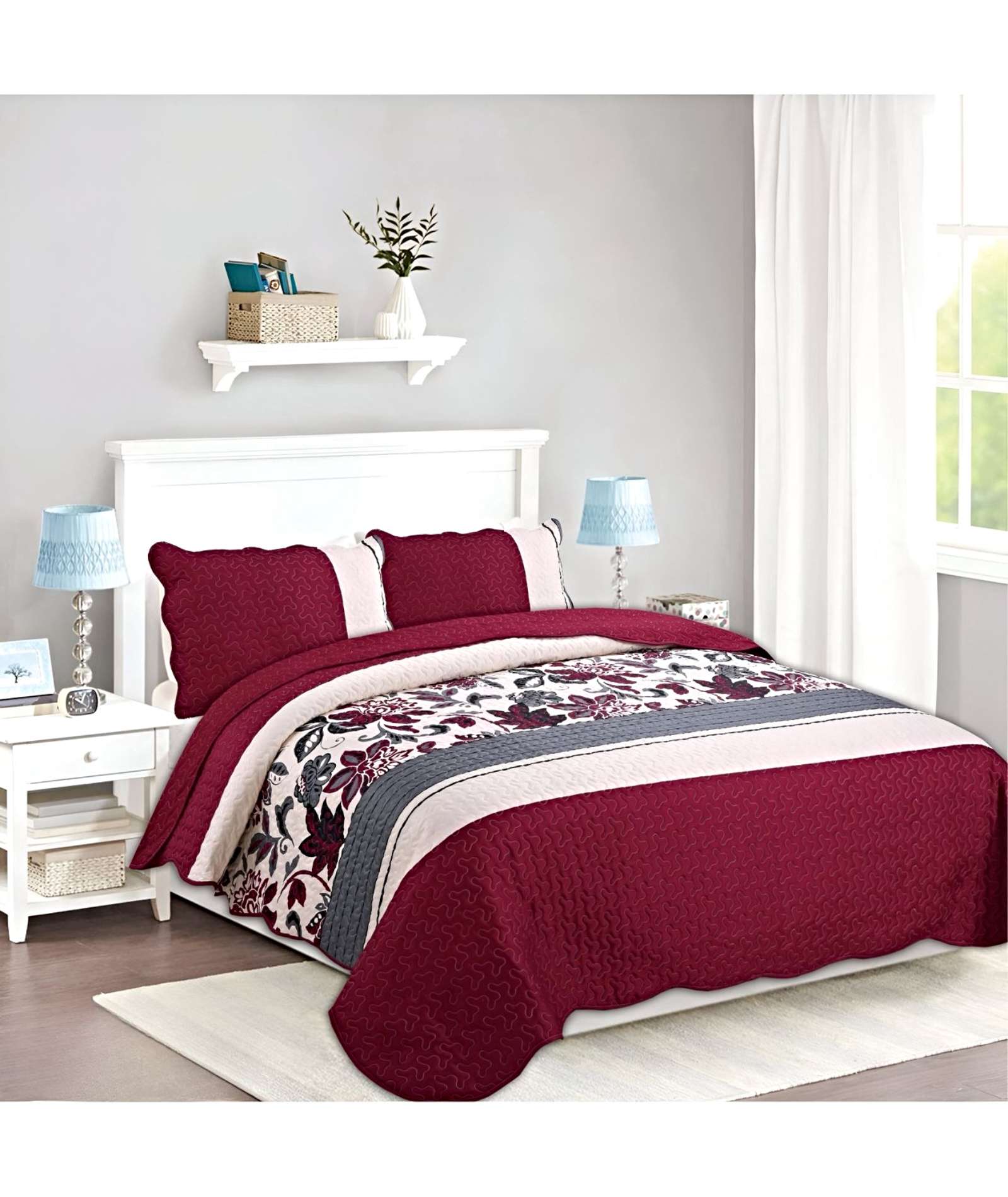 COBERTOR COLCHA QUILT VERANO 2 PLAZAS - 3