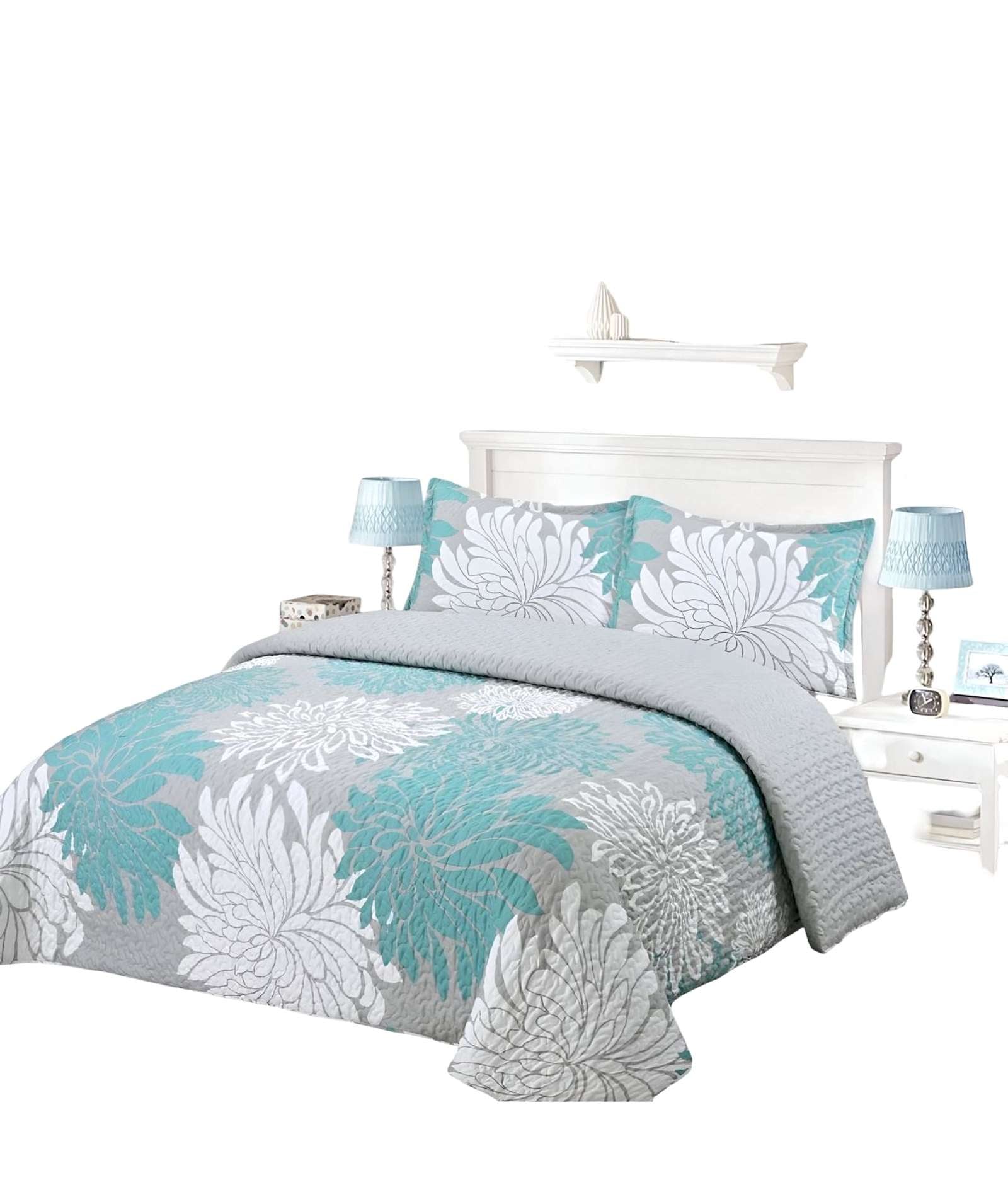 COBERTOR COLCHA QUILT VERANO 2 PLAZAS - 2