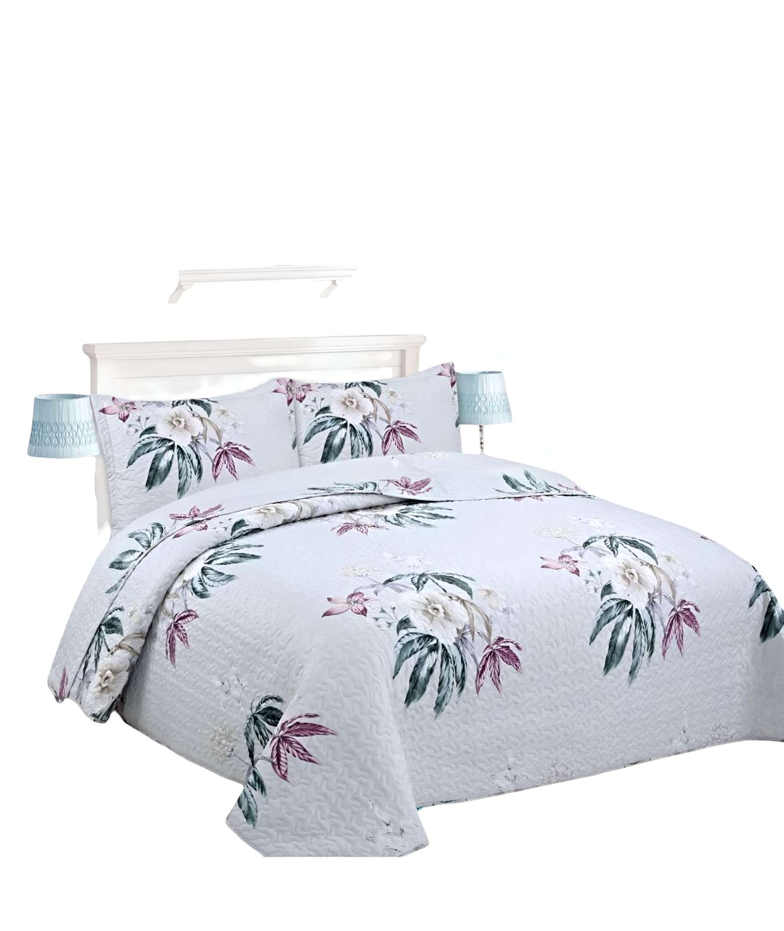 COBERTOR COLCHA QUILT VERANO 2 PLAZAS - 1
