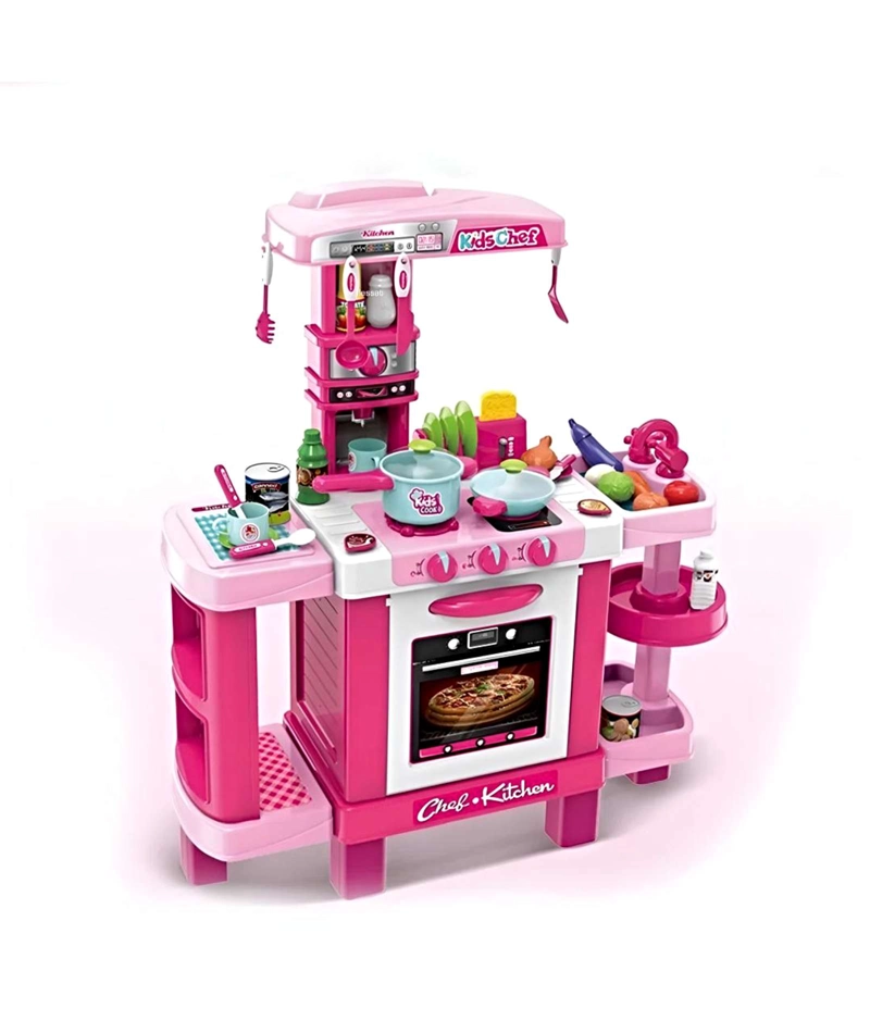 JUEGO COCINA GRANDE NIÑA ROSADA - 1