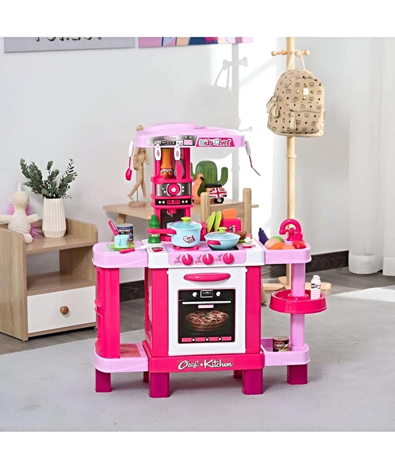 JUEGO COCINA GRANDE NIÑA ROSADA - 4