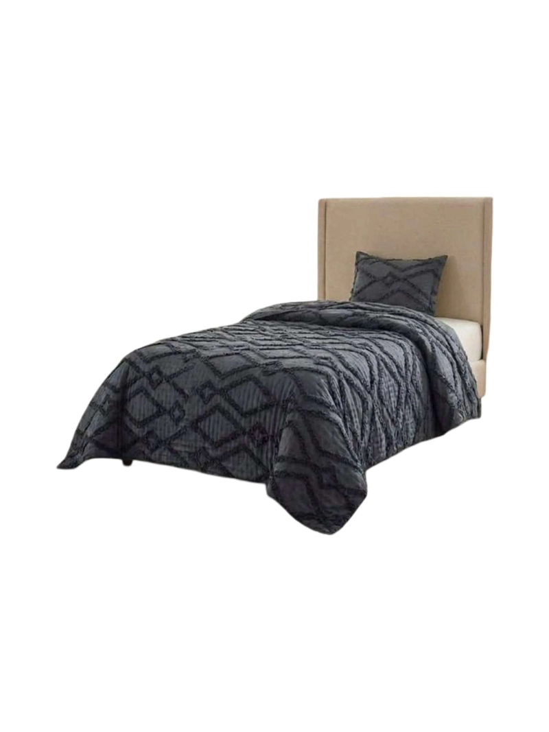 QUILT  GEOME TRICO DE VERANO LIVIANO  1,5 PLAZA TUFTING - 3