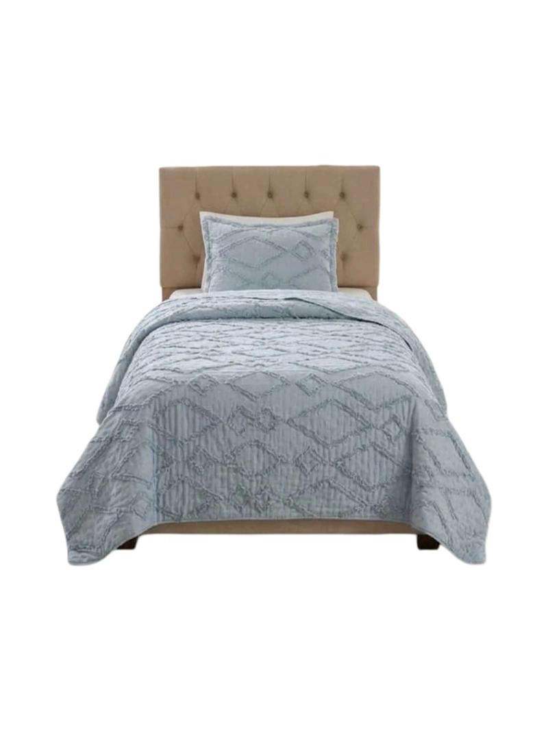QUILT  GEOME TRICO DE VERANO LIVIANO  1,5 PLAZA TUFTING - 3