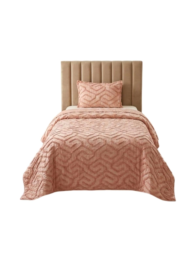 QUILT  GEOME TRICO DE VERANO LIVIANO  1,5 PLAZA TUFTING - 3
