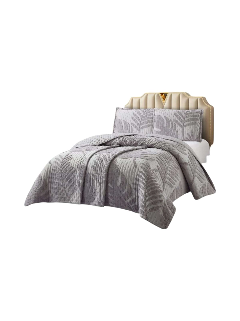 QUILT  GEOME TRICO DE VERANO LIVIANO  2 PLAZA TUFTING SERIE 3 - 3