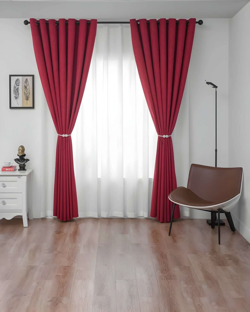 CORTINAS BLACK OUT COLOR BURDEO - 4