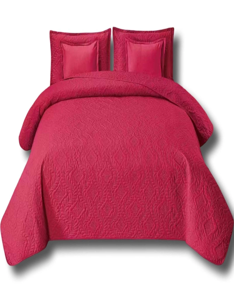 COBERTOR 9 PIEZAS 2 PLAZAS QUILT MAS SABANAS MAS CORTINA DE TELA - 1