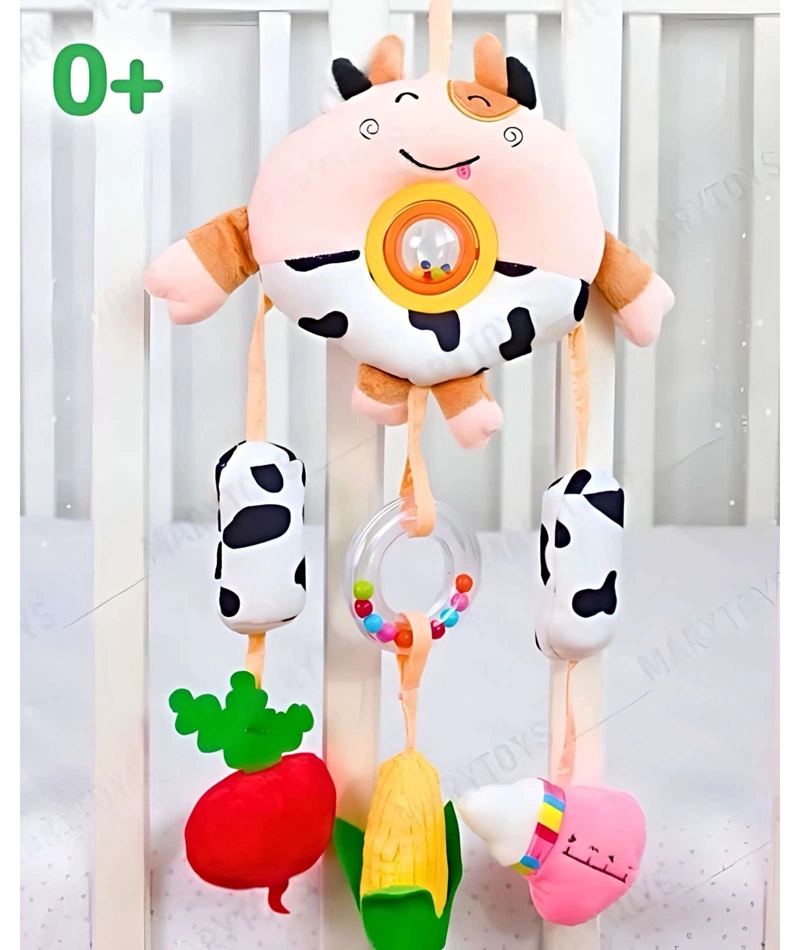 MOVIL PARA COCHE PARA BEBE  COLGANTE DISEÑO VACA - 2