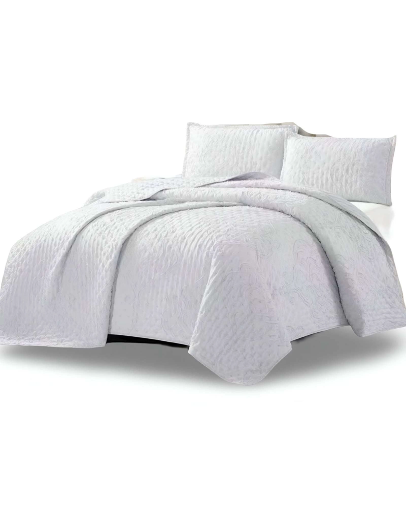 COBERTOR COLCHA QUILT TUFTING DE LUJO SUAVE 2 PLAZAS - 2
