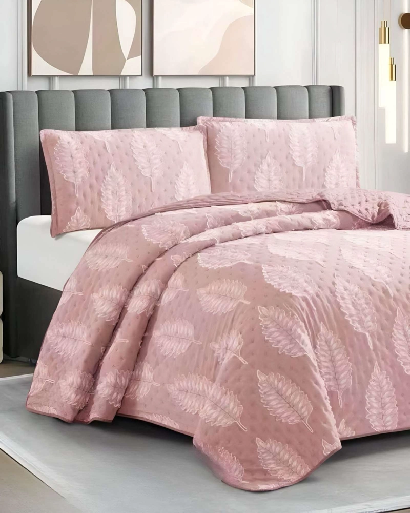 COBERTOR COLCHA QUILT TUFTING DE LUJO SUAVE KING - 3