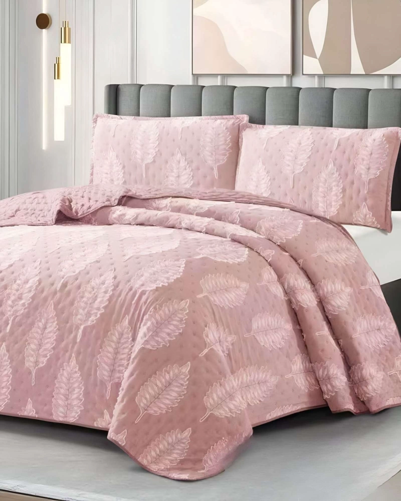 COBERTOR COLCHA QUILT TUFTING DE LUJO SUAVE KING - 4