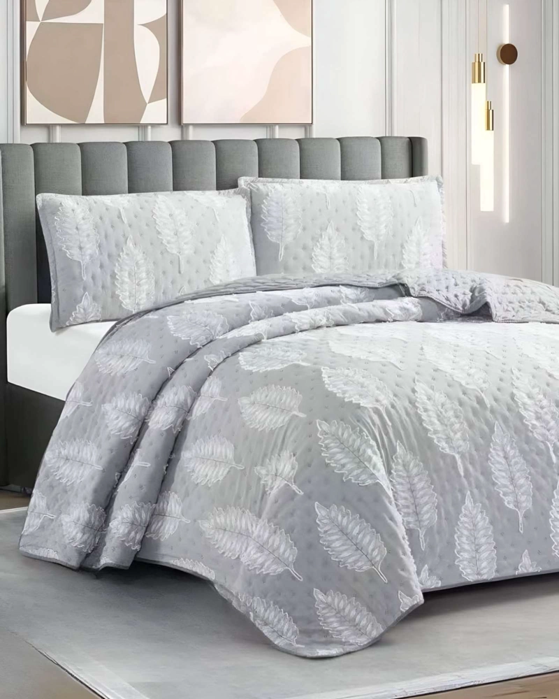 COBERTOR COLCHA QUILT TUFTING DE LUJO SUAVE 2 PLAZAS - 3