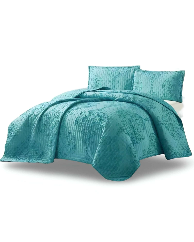 COBERTOR COLCHA QUILT TUFTING DE LUJO SUAVE 2 PLAZAS - 2