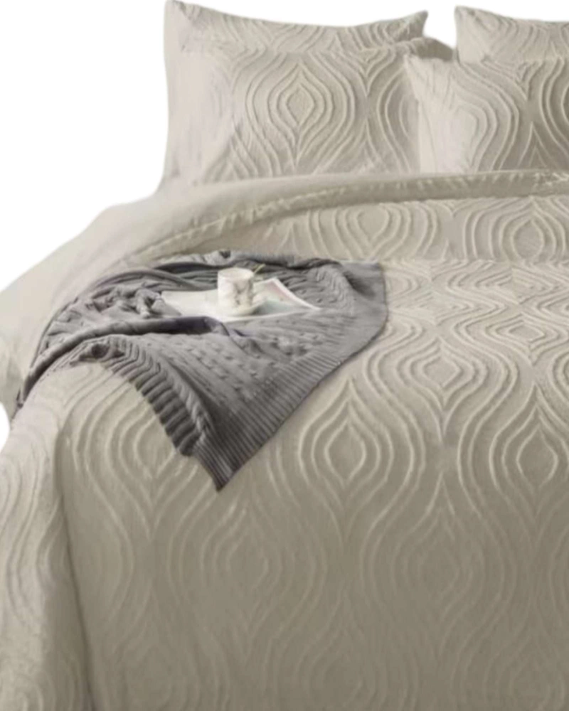 COBERTOR COLCHA QUILT DE VERANO DELGADO NO ACOLCHADO KING - 2
