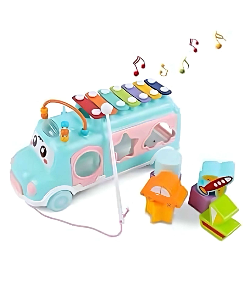 JUGUETE XILOFONO MUSICAL INFANTIL CON BLOQUES DE CONSTRUCCION - 1