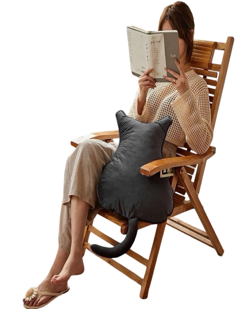 ALMOHADA COJIN DE GATO EXTRA SUAVE PARA DECORAR O APEGO PARA NIÑOS - 1