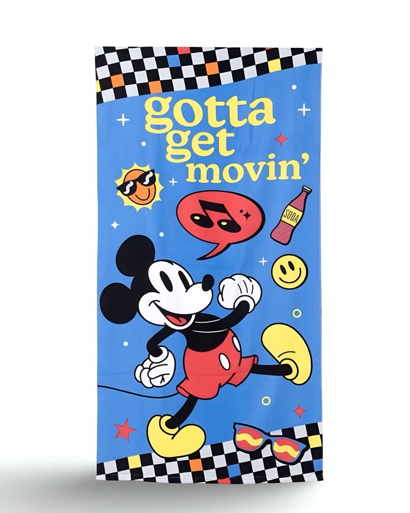 TOALLA DE BAÑO NIÑO NIÑA CON FRISBEE   Y BOLSA MICKEY - 2