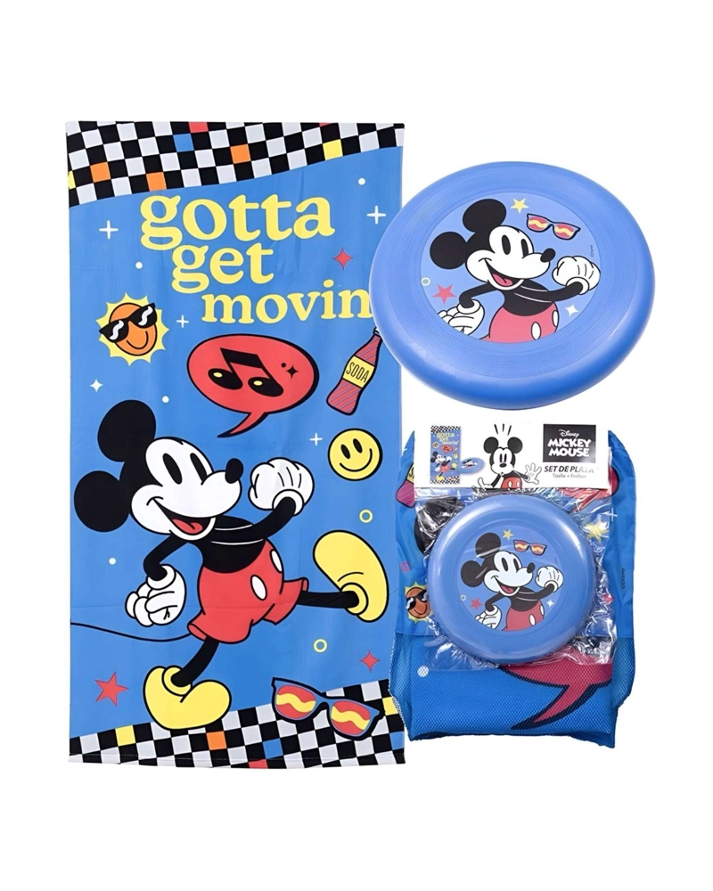 TOALLA DE BAÑO NIÑO NIÑA CON FRISBEE   Y BOLSA MICKEY - 4