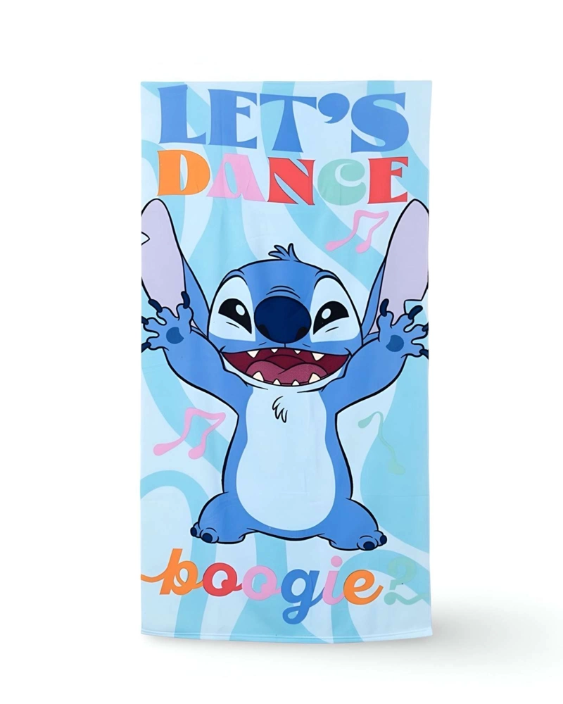 TOALLA DE BAÑO NIÑO NIÑA CON FRISBEE  Y BOLSA STICH - 2