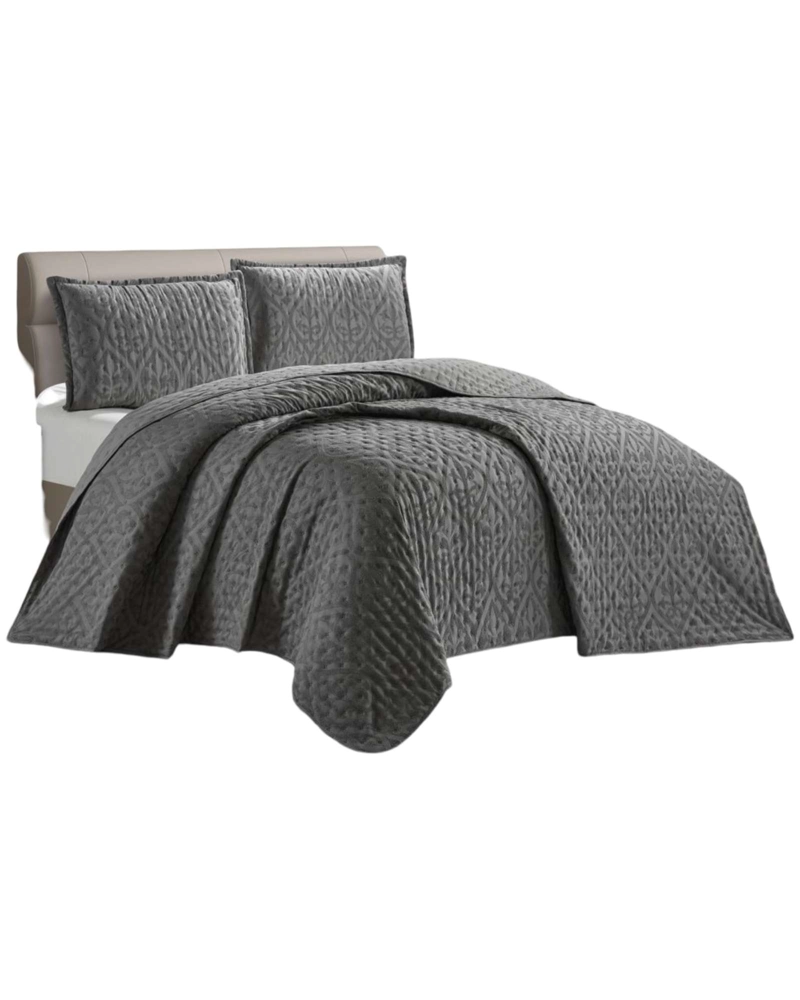 QUILT KING DE LUJO EXTRA SUAVE CON RELIEVES DE TUFTING - 1