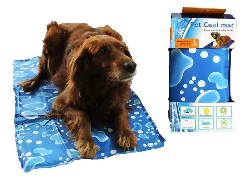 CAMA REFRESCANTE PARA PERROS Y GATOS TALLA L 90X50 CM - 4