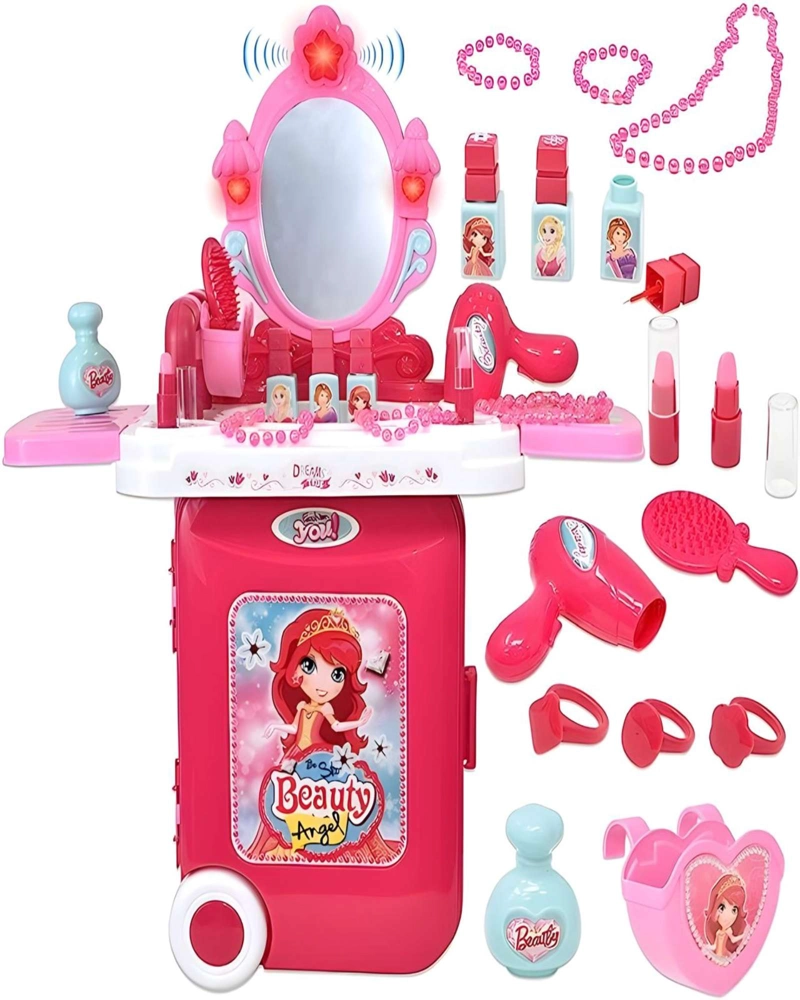 TOCADOR DE BELLEZA CON MALETA 3 EN 1 MAS ACCESORIOS - 1