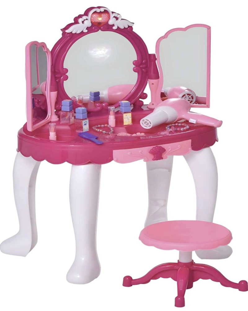 JUEGO SET PEINADORA DE BELLEZA ESPEJO MAGICO INFANTIL - 1