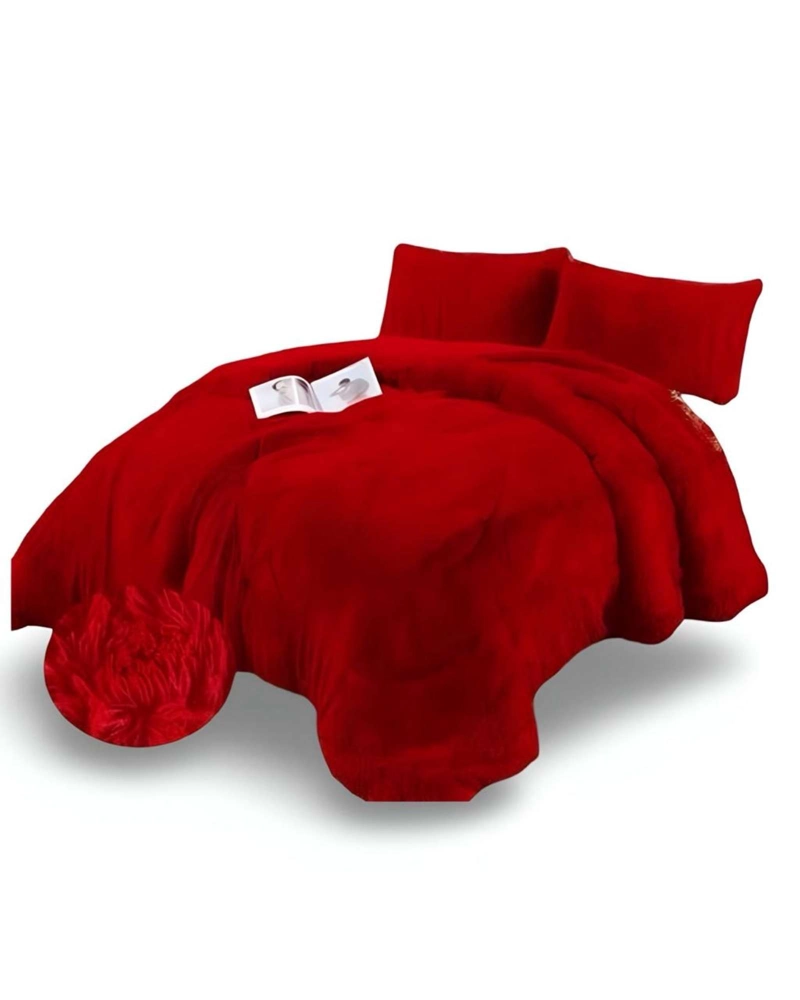 COBERTOR CHIPORRO UNICOLOR PELUDO DE INVIERNO PLAZA Y MEDIA S61 - 1