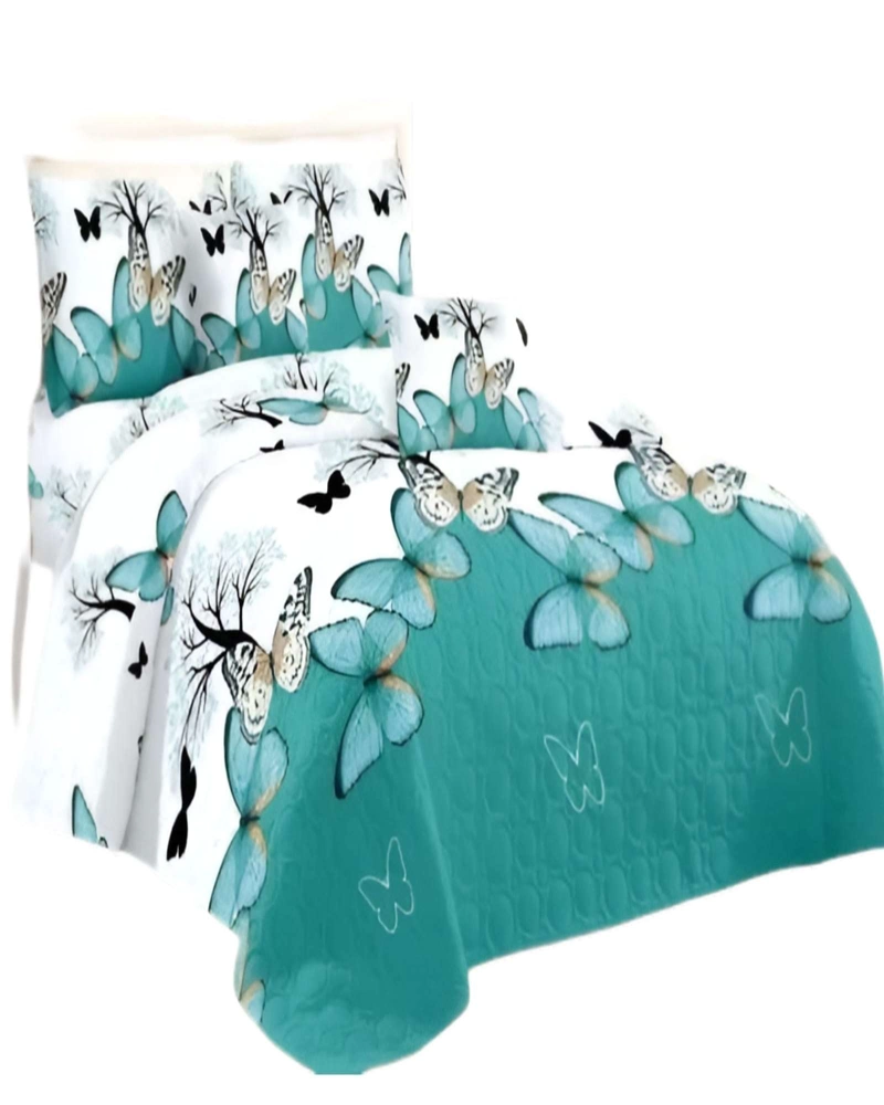 SET SABANA CON CUBRECAMA PLAZA Y MEDIA S81 - 1