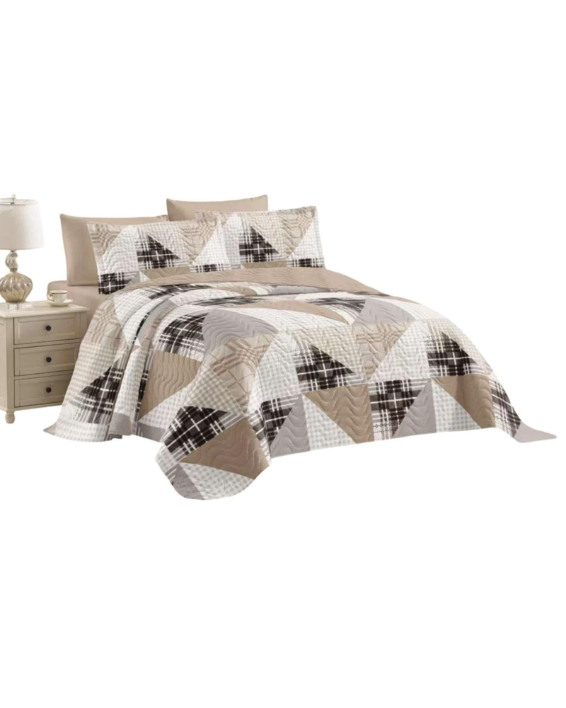 CUBRECAMA DE VERANO REVERSIBLE ELEGANTE Y LIVIANO PLAZA Y MEDIA - 1