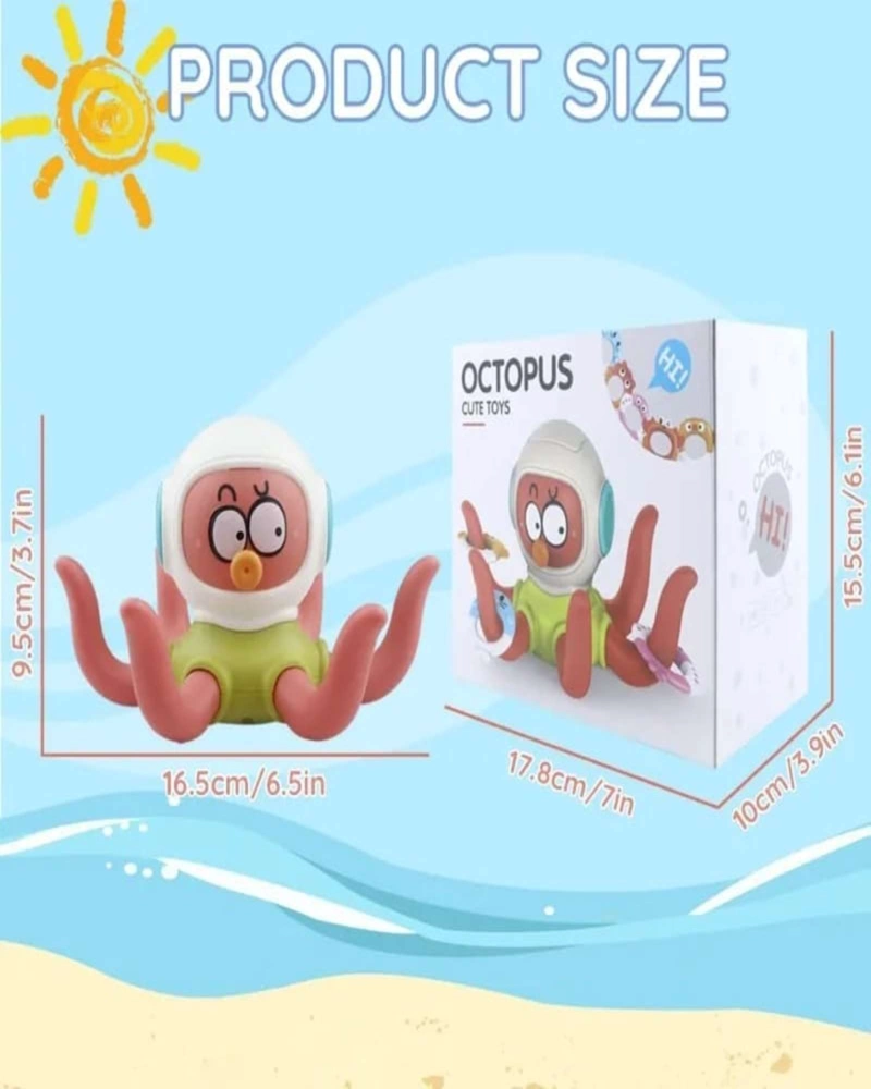 JUEGO DE BAÑO PULPO FLOTADOR INTERACTIVO - 4