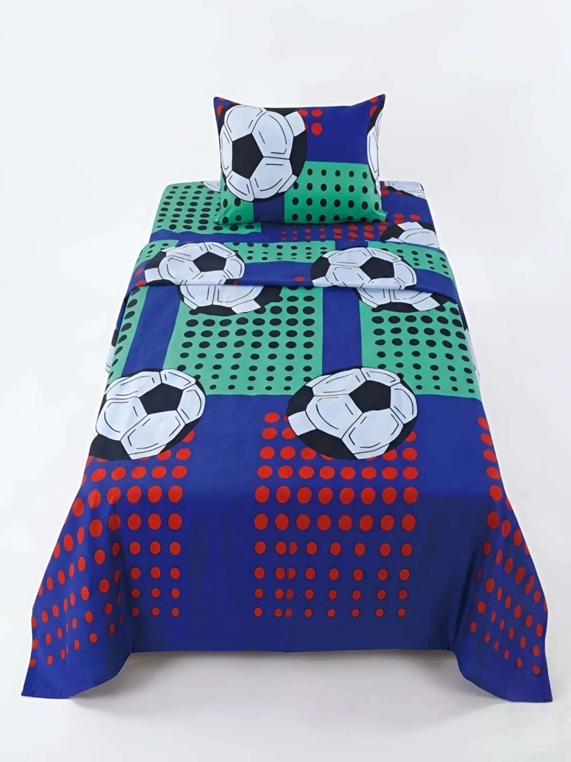 SABANAS INFANTILES  1,5 PLAZAS DISEÑO DE FUTBOL ULTRA SUAVE - 3
