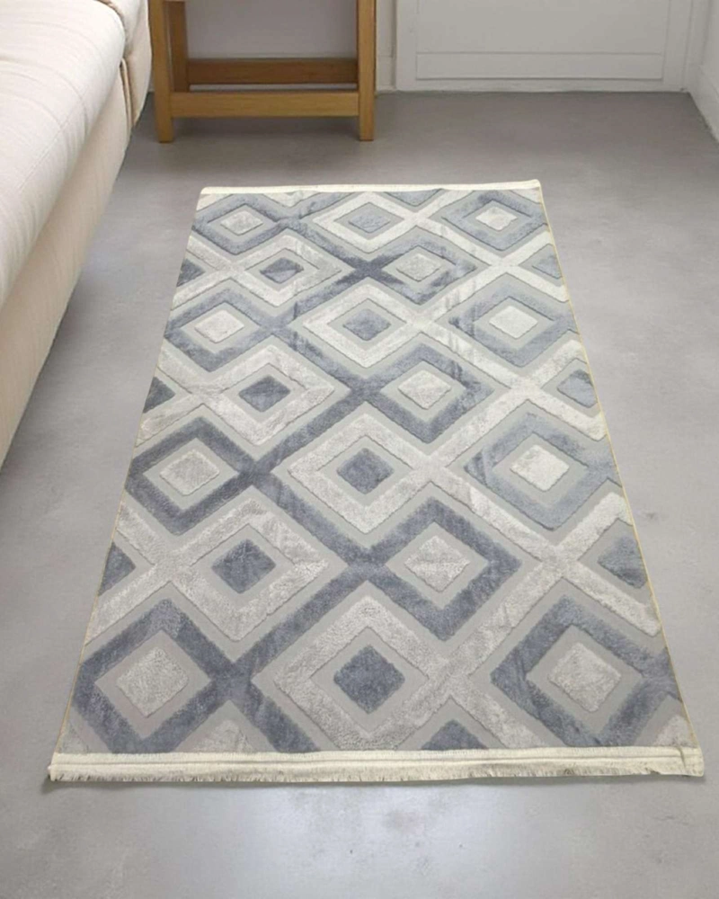 ALFOMBRA JACQUARD ANTIDESLIZANTE CON RELIEVE 150X200 CM - 4