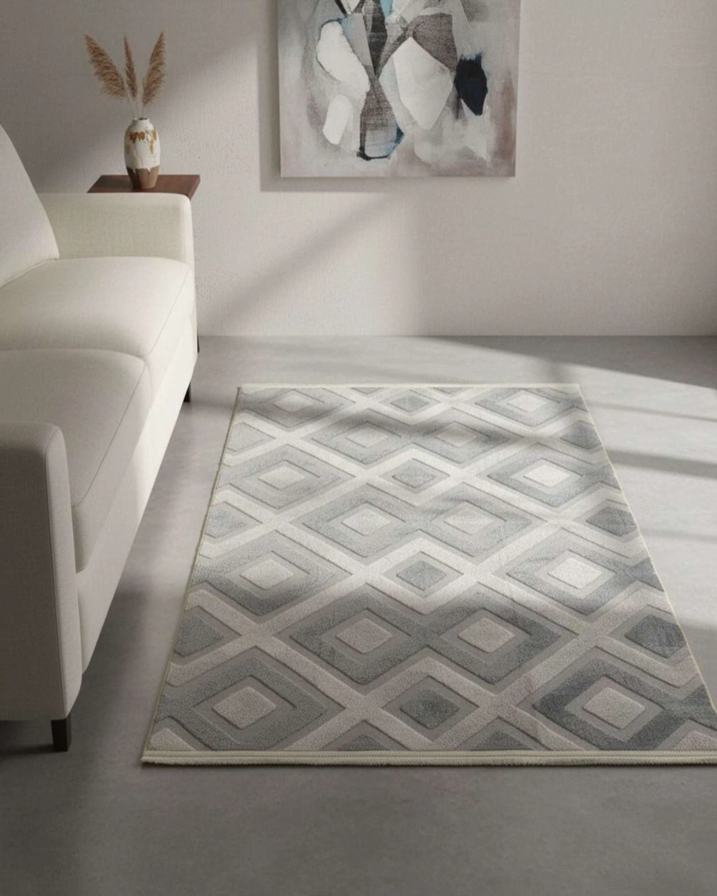 ALFOMBRA JACQUARD ANTIDESLIZANTE CON RELIEVE 180X200 CM - 5