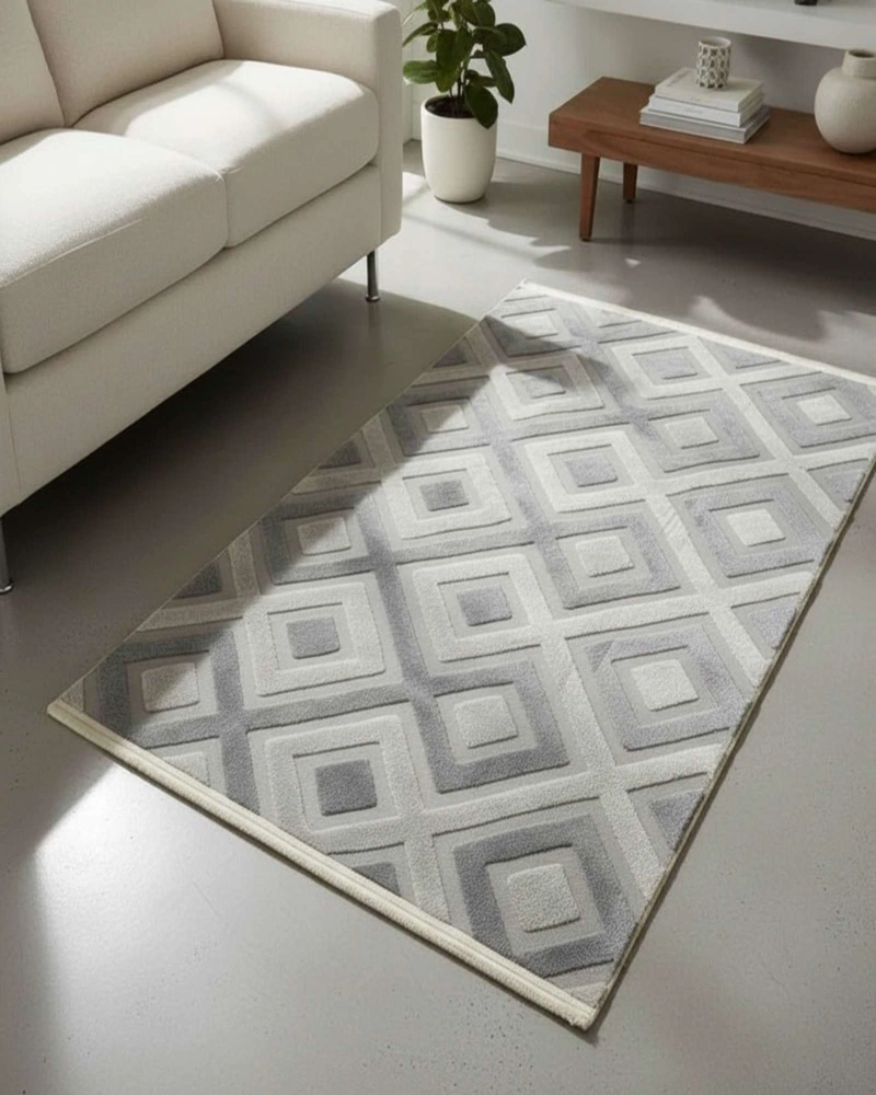 ALFOMBRA JACQUARD ANTIDESLIZANTE CON RELIEVE 180X200 CM - 6