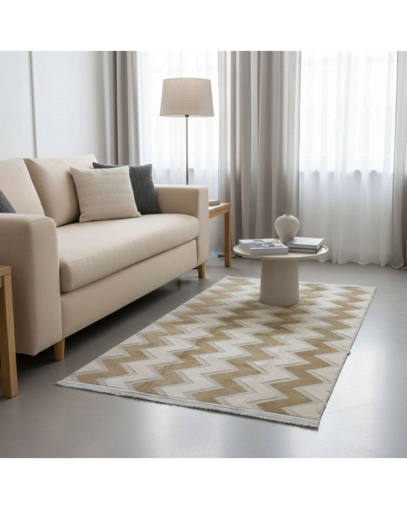 ALFOMBRA JACQUARD ANTIDESLIZANTE CON RELIEVE 200X240 CM - 5