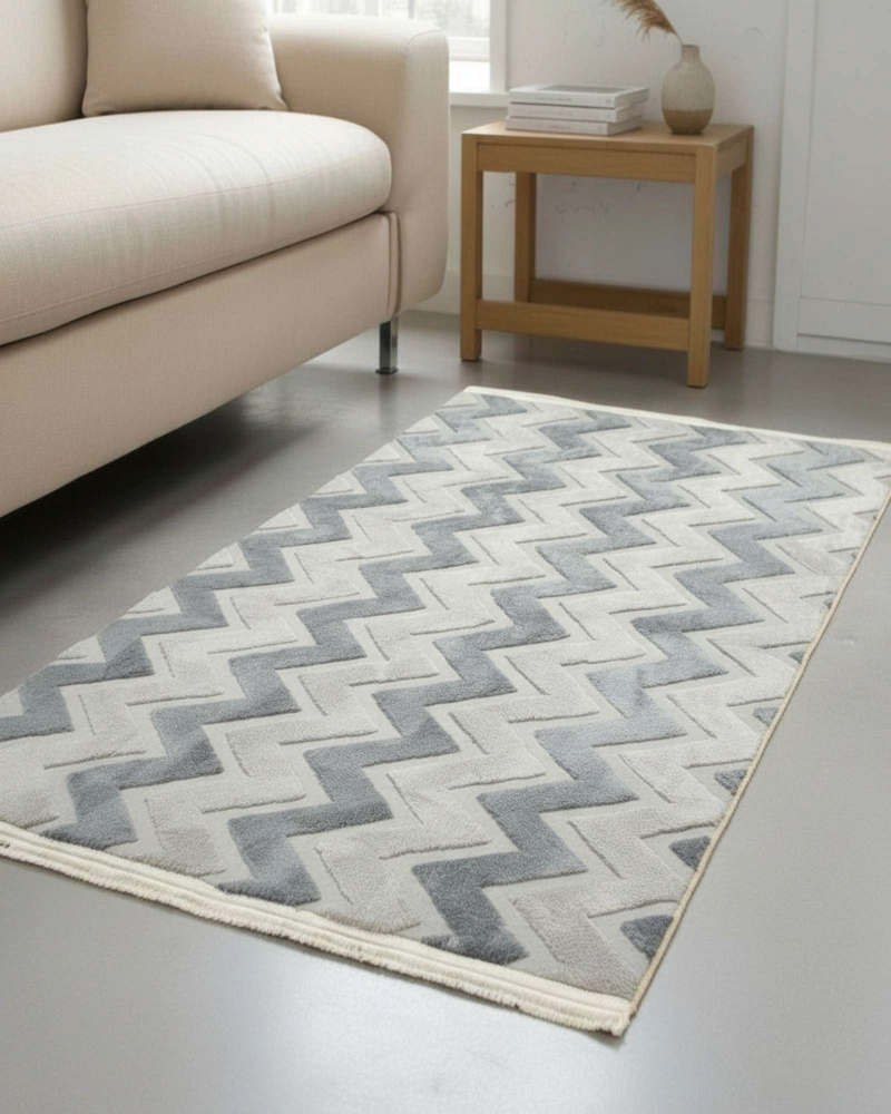 ALFOMBRA JACQUARD ANTIDESLIZANTE CON RELIEVE 200X240 CM - 6