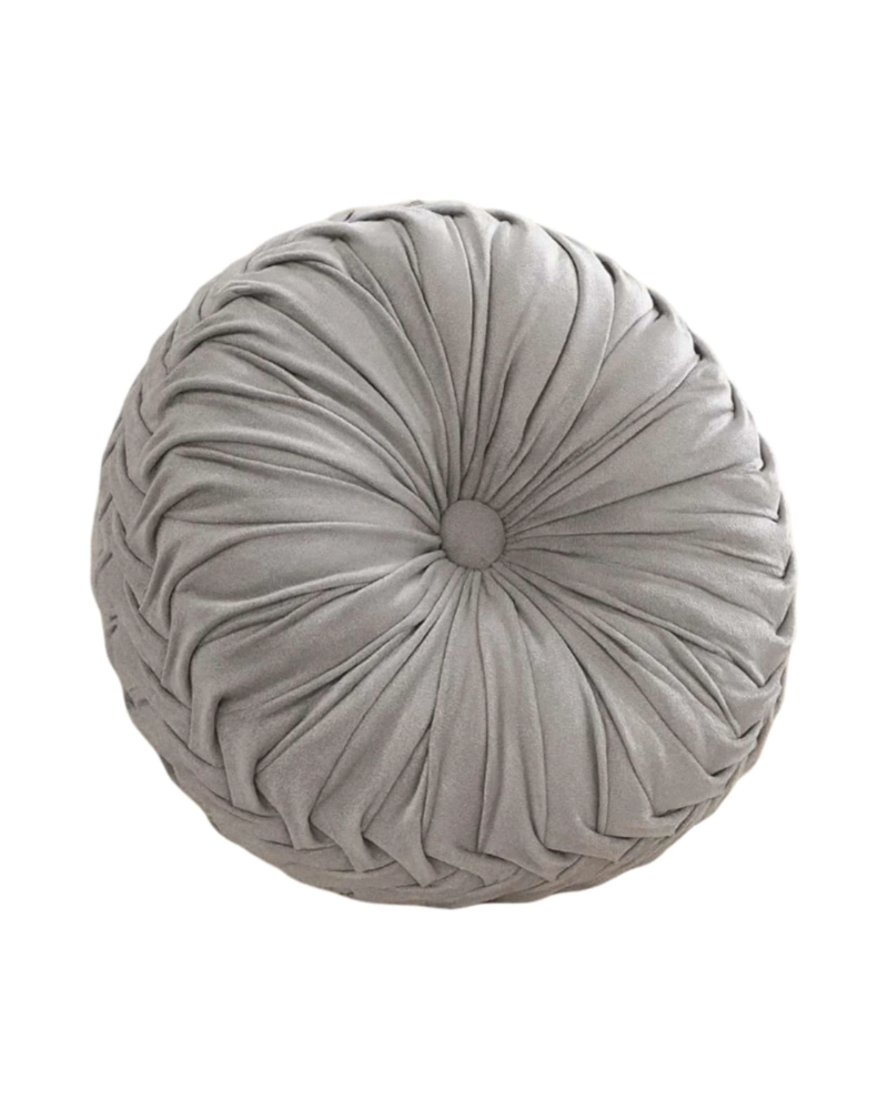 COJIN REDONDO TERCIOPELO RUEDA DECORATIVO SOFISTICADO - 6